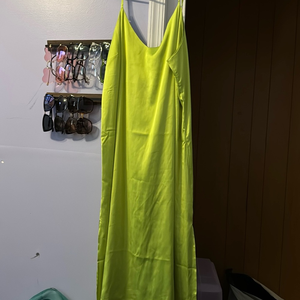 Green Slip Dress